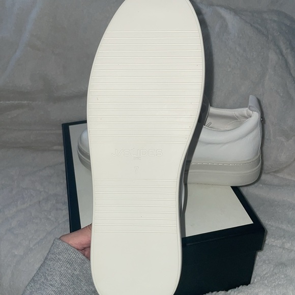 NWT J/SLIDES NOCA White Leather Sneaker - Picture 16 of 16